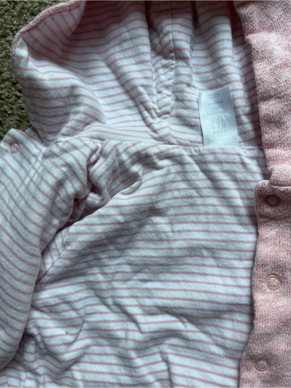 GAP Pink Hooded Baby Matching Set